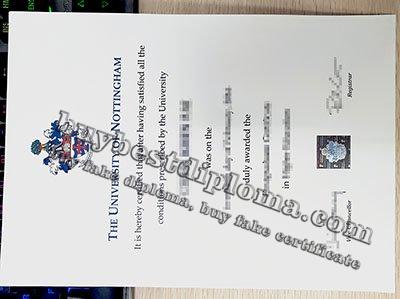 University of Nottingham degree, University of Nottingham diploma,