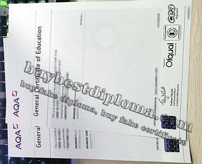 AQA GCE certificate, AQA A Level certificate, fake GCE certificate,