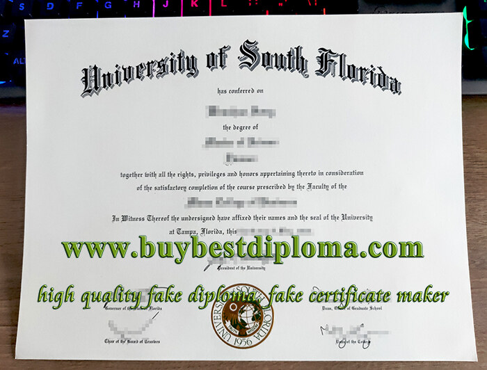 University of South Florida diploma University of South Florida diploma