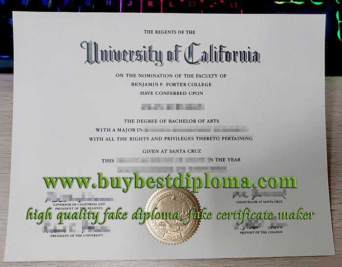 UC Santa Cruz diploma, UCSC degree, UC Santa Cruz diploma, UCSC degree,