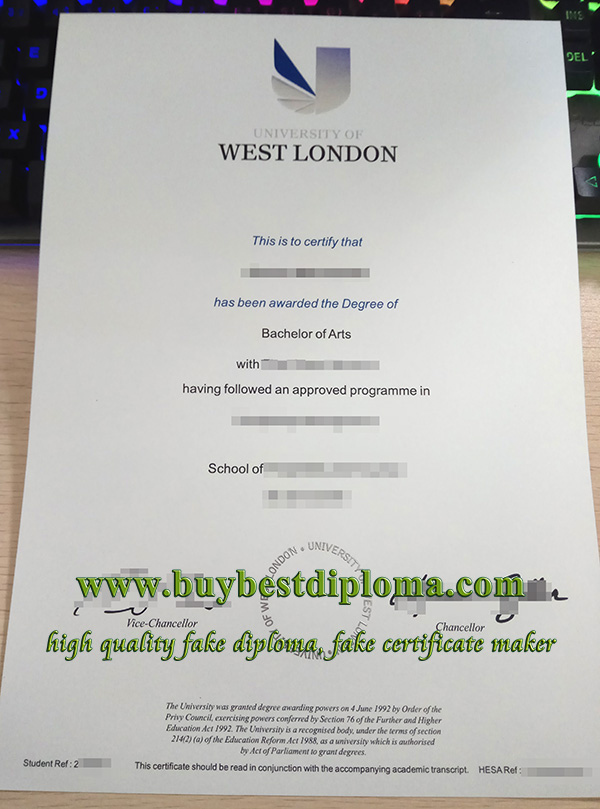 University Of West London degree
