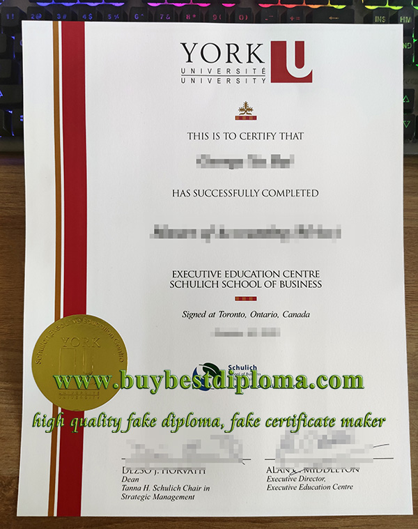 Schulich School of Business diploma