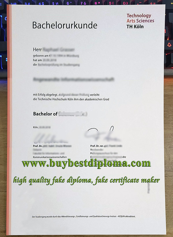 Technische Hochschule Köln urkunde Technische Hochschule Köln urkunde