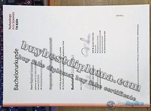 Technische Hochschule Köln bachelorurkunde, TU Köln degree, TH Köln University certificate,