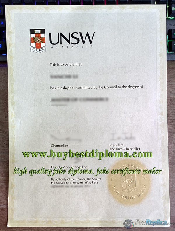 University of New South Wales degree