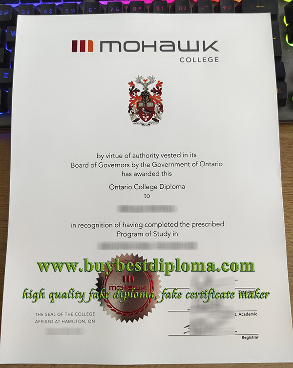 Mohawk College diploma