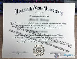 Plymouth State University diploma, Plymouth State University degree, fake PSU certificate,