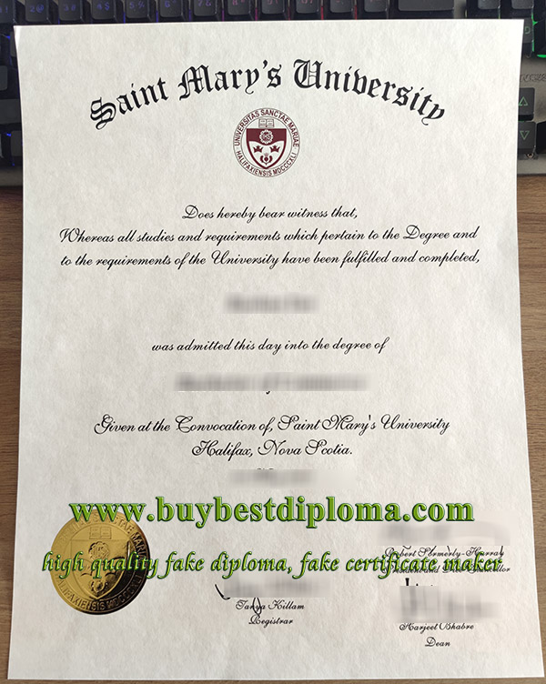 Saint Mary's University diploma Saint Mary's University diploma