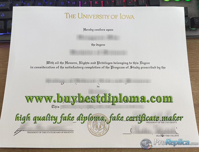 University of Iowa diploma