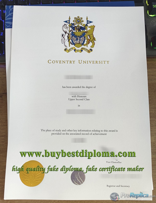 Coventry University degree, Coventry University transcript,