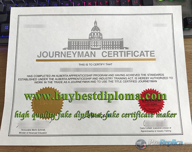 Alberta Journeyman Certificate