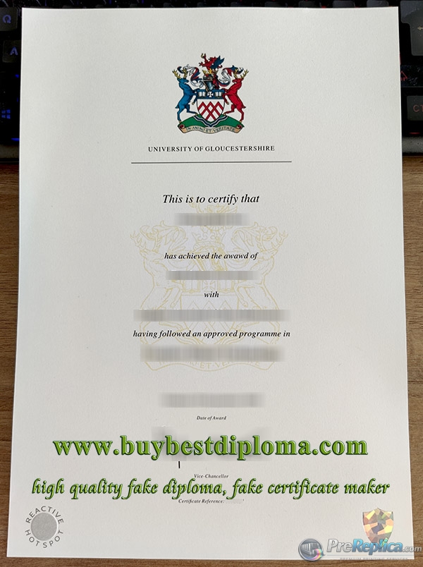 University of Gloucestershire degree