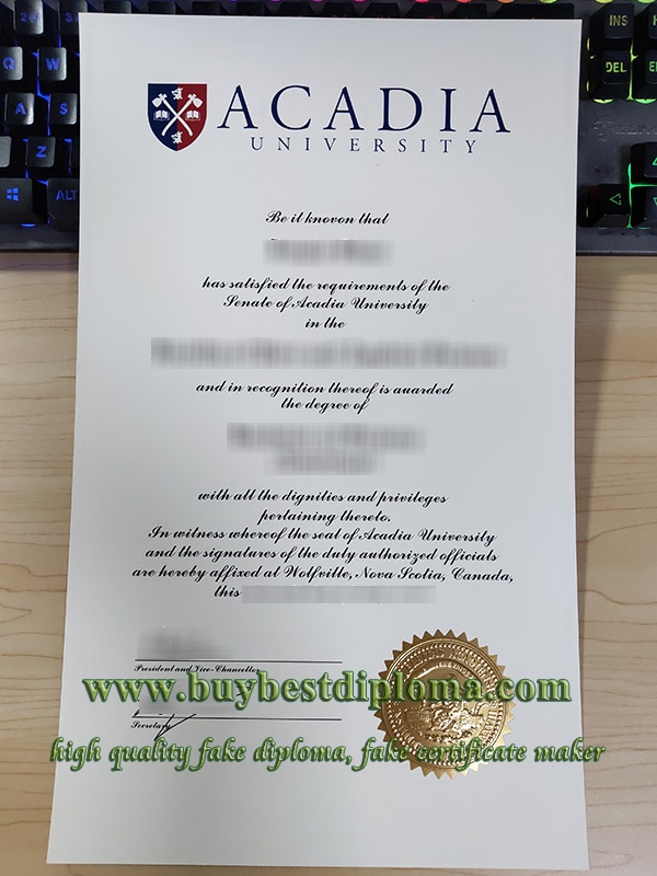 Acadia University diploma Acadia University diploma