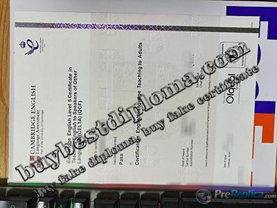 CELTA certificate, Cambridge TESOL certificate,