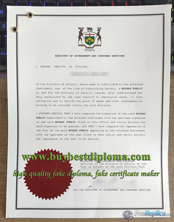 Ontario legalization, Canada diploma authentication,