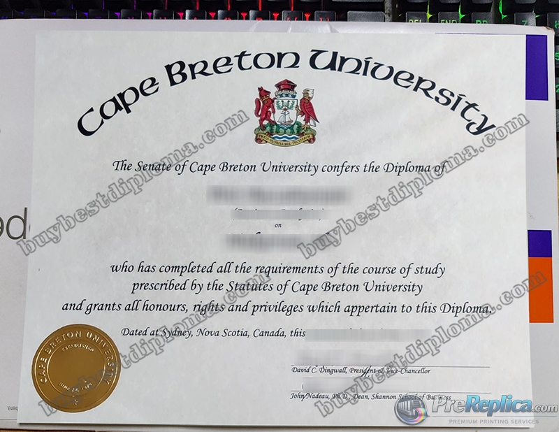 Cape Breton University diploma