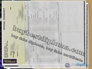 fake Centennial College transcript