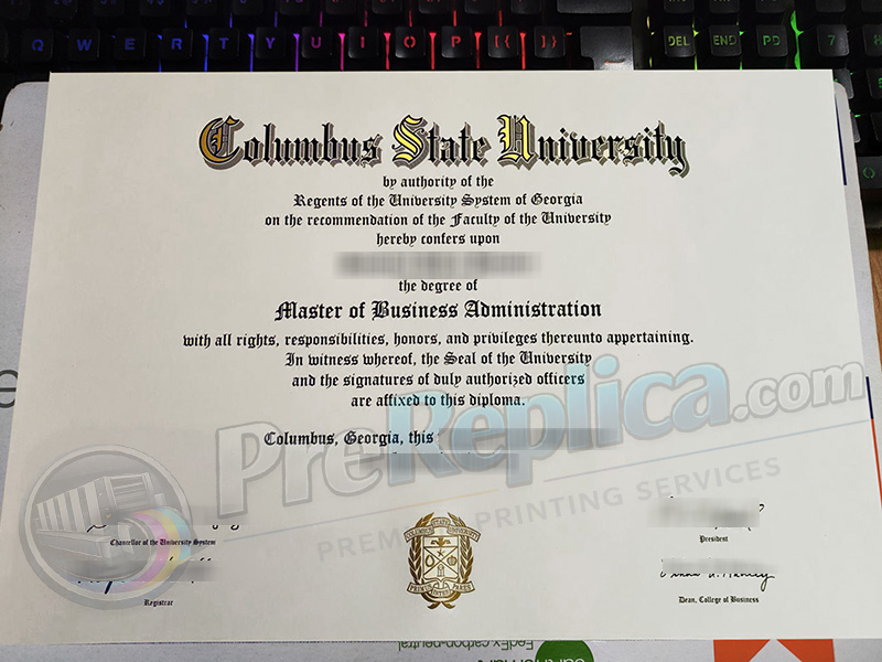 Columbus State University diploma