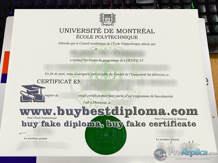 Polytechnique Montréal certificat