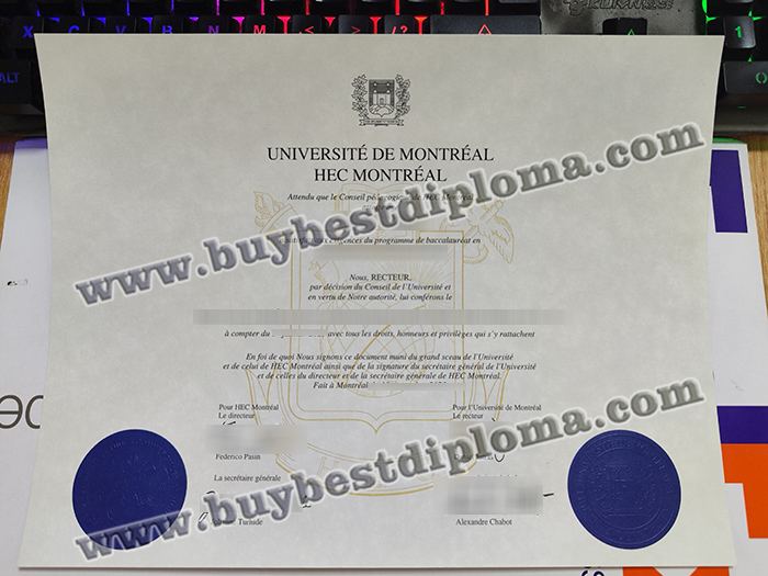 HEC Montréal diploma