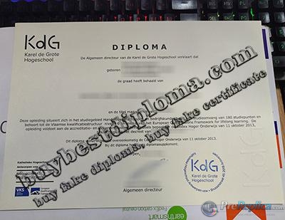 Karel de Grote hogeschool degree