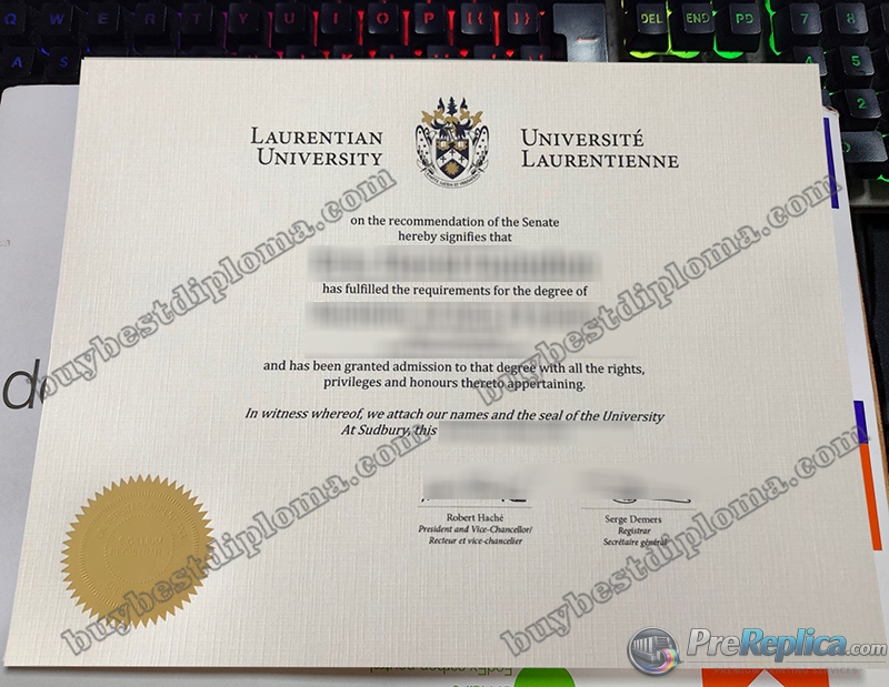 Laurentian University diploma Laurentian University diploma