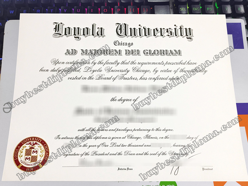 Loyola University Chicago Diploma Loyola University Chicago Diploma