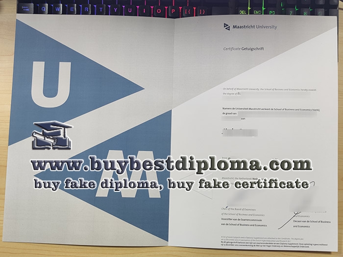 Maastricht University getuigschrift Maastricht University getuigschrift