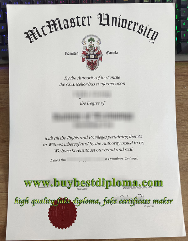McMaster University diploma McMaster University diploma