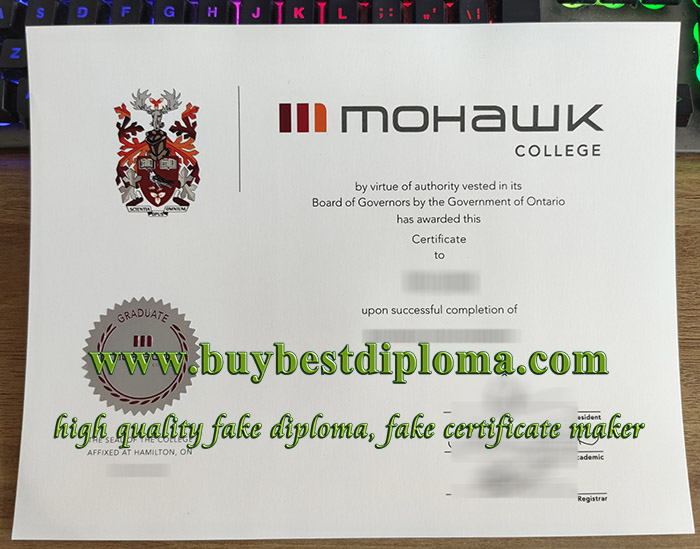 Mohawk College certificate Mohawk College certificate