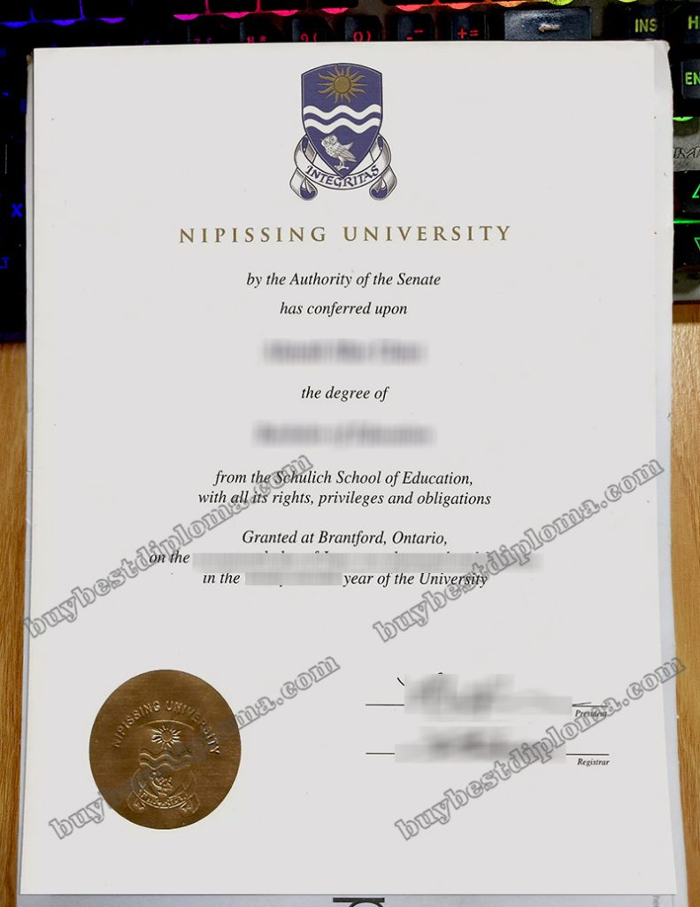 Nipissing University diploma Nipissing University diploma