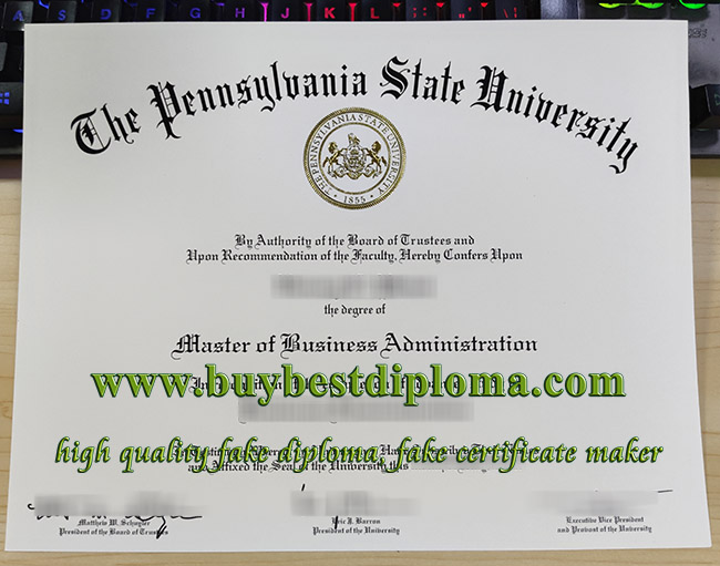 Pennsylvania State University diploma Pennsylvania State University diploma