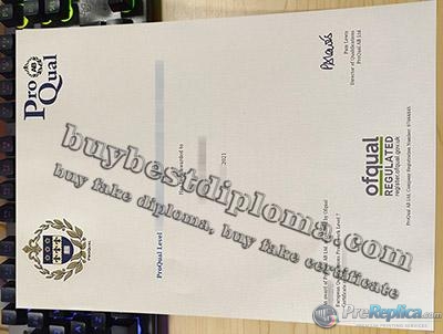 fake ProQual diploma, fake NVQ certificate,