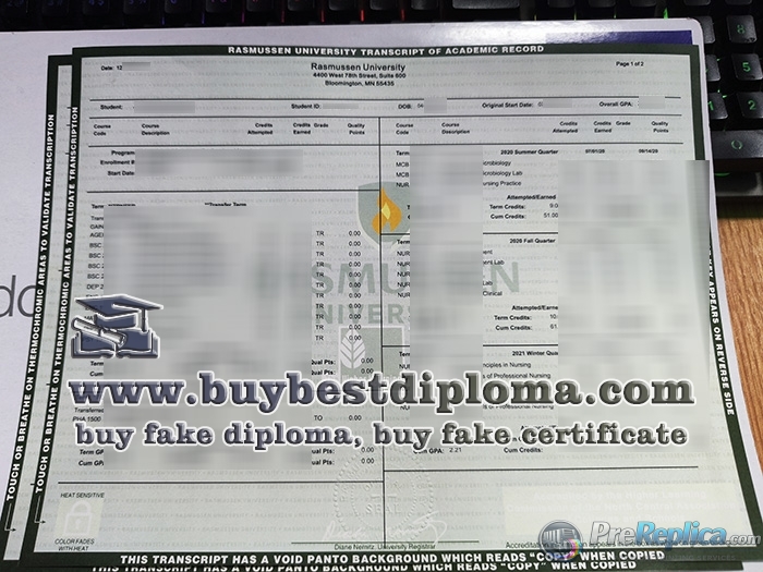 Rasmussen University transcript, Rasmussen University certificate, Rasmussen University transcript, Rasmussen University certificate,