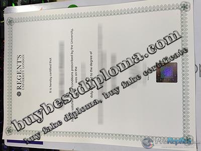 Regent’s University London degree, Regent’s University London certificate,