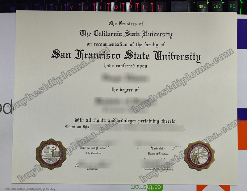 San Francisco State University diploma San Francisco State University diploma