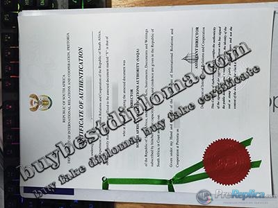 South Africa certificate of authentication, South Africa apostille,