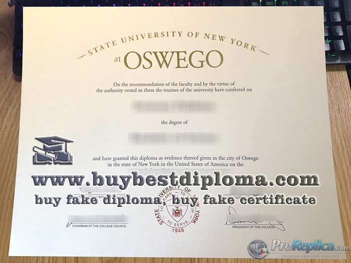 SUNY Oswego diploma