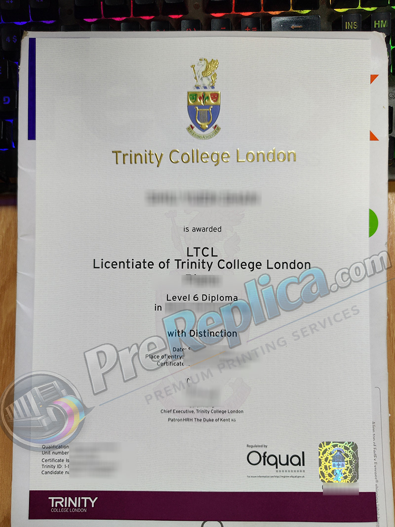 Trinity College London diploma