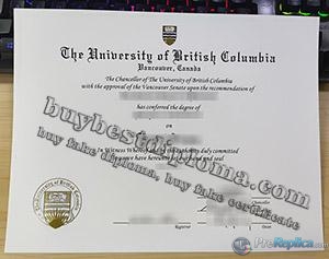 University of British Columbia diploma