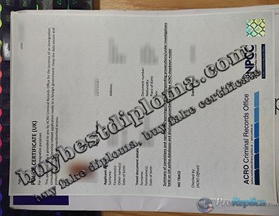 UK Police Certificate, UK criminal record,