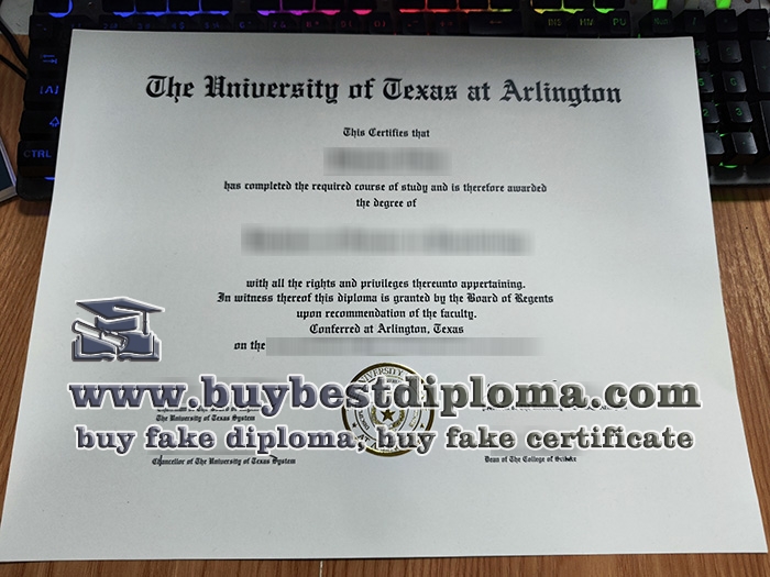 University of Texas at Arlington diploma University of Texas at Arlington diploma