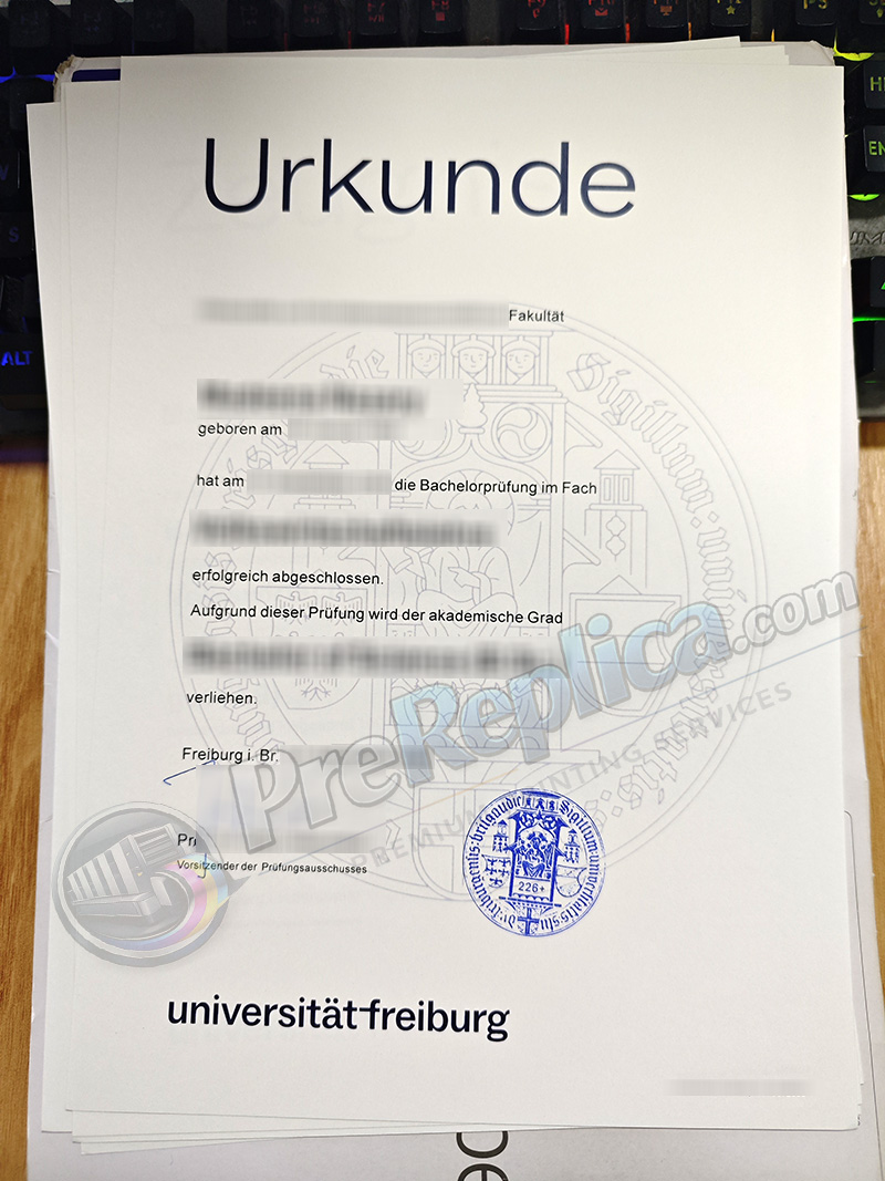 Universität Freiburg urkunde