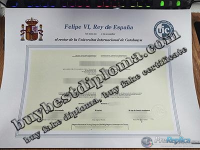Universitat Internacional de Catalunya diploma, UIC Barcelona degree,