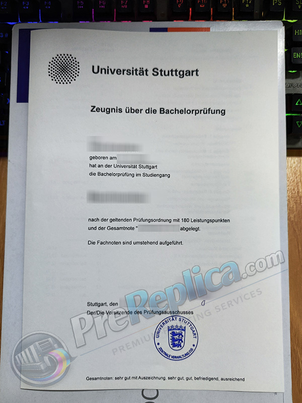 Universität Stuttgart zeugnis