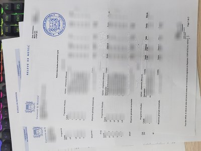 Université de Montréal releve de notes