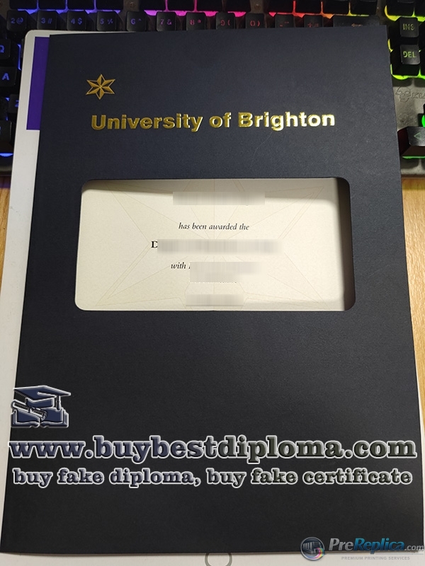 University of Brighton degree cover