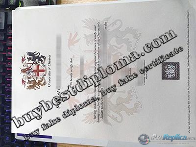 University of Chester degree, University of Chester certificate,