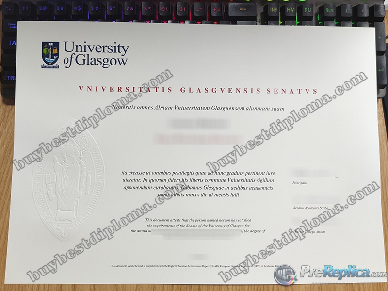 University of Glasgow degree
