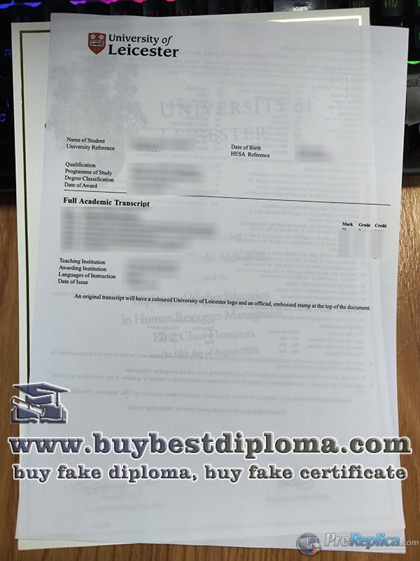 University of Leicester transcript